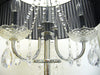 29.5'H BLACK/CHROME CRYSTAL INSPIRED TABLE LAMP (1PC/CTN) (1.58/9.10) Default -DTYStore