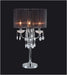 29.5'H BLACK/CHROME CRYSTAL INSPIRED TABLE LAMP (1PC/CTN) (1.58/9.10) Default -DTYStore