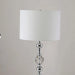 29.5' Tall Metal Table Lamp' Leona' with Chrome finish and Crystal Accents Default -DTYStore