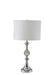 29.5' Tall Metal Table Lamp' Leona' with Chrome finish and Crystal Accents Default -DTYStore