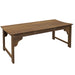 Outsunny Wooden Garden Bench, Outdoor Park Bench with Slatted Seat, Backless Front Porch Bench with Curved Seat for Conservatory, Garden, Poolside, Deck, Teak - DTYStore
