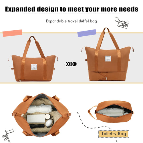 Softside Luggage Expandable 3 Piece Set Suitcase with Duffel Bag Upright Spinner Softshell Lightweight Luggage Travel Set - Image 26