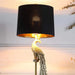 29' In Modern Elegance Golden Peacock On A Pedestal Polyresin Table Lamp Default -DTYStore