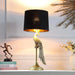 29' In Modern Elegance Golden Peacock On A Pedestal Polyresin Table Lamp Default -DTYStore