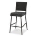 29' Outdoors PE Rattan Armless Barstools, Set of 2, Dark Brown Default -DTYStore