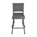 29' Outdoors PE Rattan Armless Barstools, Set of 2, Grey Default -DTYStore