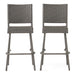 29' Outdoors PE Rattan Armless Barstools, Set of 2, Grey Default -DTYStore