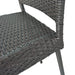 29' Outdoors PE Rattan Armless Barstools, Set of 2, Grey Default -DTYStore