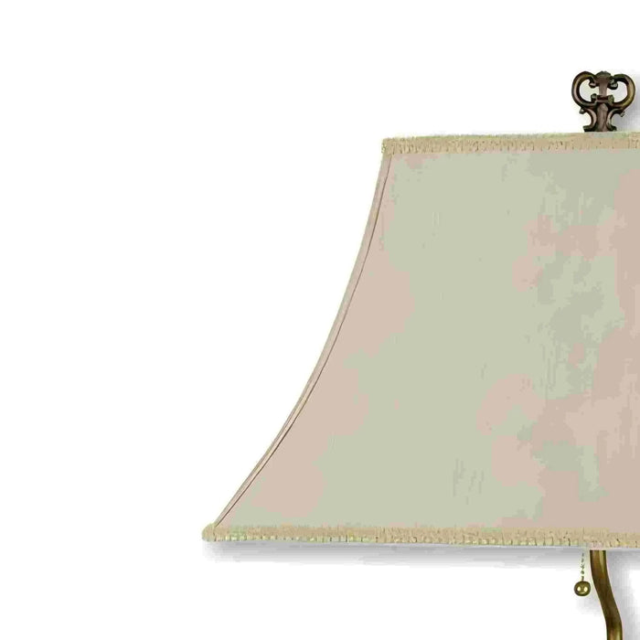 29' Tall Polyresin Elephant Table Lamp w/ Antique Gold finish, White Shade Default -DTYStore