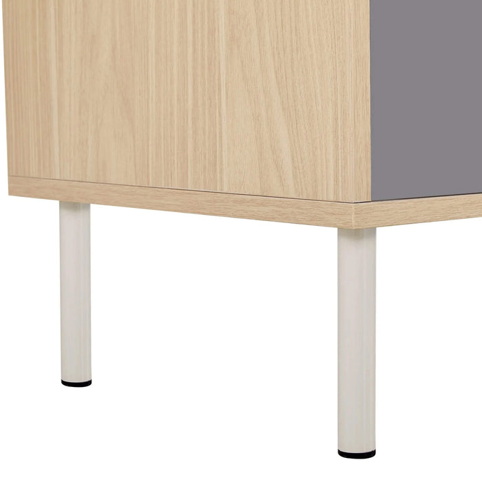 2 IN 1 Modern Cat Tree Bookshelf with Storage, Wood Bookcase with Litter Box Enclosure, Cat Climbing Shelves with Hidden Storage Default -DTYStore