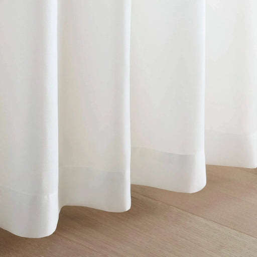 2 PCS 52x108' Rod Pocket with Back Tab Privacy Curtain Pair White Default -DTYStore