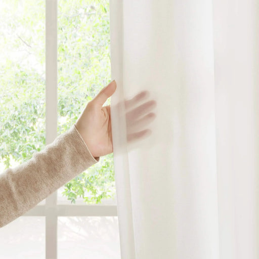 2 PCS 52x108' Rod Pocket with Back Tab Privacy Curtain Pair White Default -DTYStore