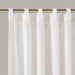 2 PCS 52x120' Rod Pocket with Back Tab Privacy Curtain Pair White Default -DTYStore