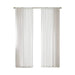 2 PCS 52x120' Rod Pocket with Back Tab Privacy Curtain Pair White Default -DTYStore