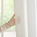 2 PCS 52x120' Rod Pocket with Back Tab Privacy Curtain Pair White Default -DTYStore