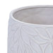 2 Pieces Ceramic Planter Pot, Modern Indoor Outdoor Flowerpot for Patio, Garden, or Windowsills - Gloss White- DTY Store