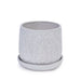 2 Pieces Ceramic Planter Pot, Modern Indoor Outdoor Flowerpot for Patio, Garden, or Windowsills - Gloss White - DTY Store