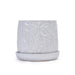2 Pieces Ceramic Planter Pot, Modern Indoor Outdoor Flowerpot for Patio, Garden, or Windowsills - Gloss White- DTY Store