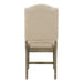 Retro Style Dining Chair Set with 4 Upholstered Chairs for Dining Room and Living Room (Natural Wood Wash) - DTYStore