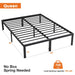 Heavy Duty Metal Bed Frame with Sturdy Steel Slat Support,QUEEN - DTYStore