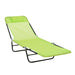 Outsunny Folding Chaise Lounge Chair, Pool Sun Tanning Chair, Outdoor Lounge Chair with Reclining Back, Breathable Mesh Seat, Headrest for Beach, Yard, Patio, Green - DTYStore