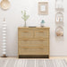 4 Drawers Rattan Cabinet,for Bedroom,Living Room,Dining Room,Hallways,Easy Assembly - DTYStore