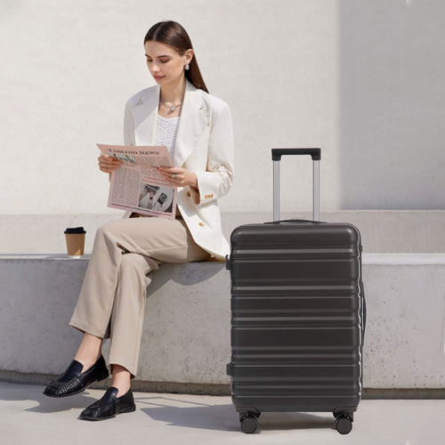 HIFINE TOURIST 20'/24'/28' 3 pcs/set in ABS Spinner Wheel Luggage, Carry on Suitcase, Matching Color, Combination Lock (Dark Gray) - Image 6