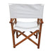 Folding Chair Wooden Director Chair Canvas Folding Chair Folding Chair 2pcs/set populus + Canvas (Color : White) - DTYStore