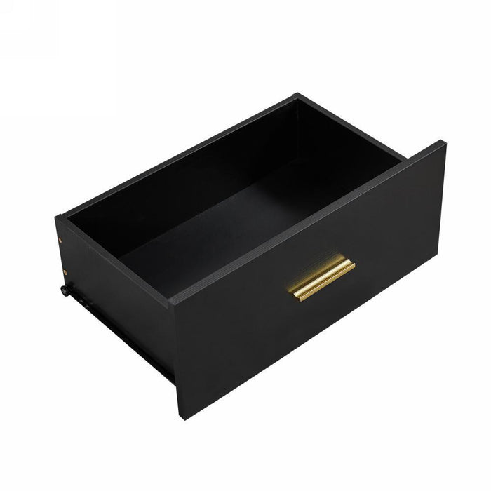 Modern Black 9-Drawer Dresser for Bedroom - Ample Storage Wide Chest of Drawers, Sturdy & Safe - DTYStore
