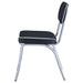 Black and Chrome Upholstered Side Chairs (Set of 2) - DTYStore
