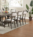 Contemporary Solid wood & Veneer Dining Room Chairs 2pcs Chair Set Cream Cushion Seat back - DTYStore