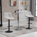 Adjustable Bar Stools, Swivel Bar Height Chairs Barstools Padded with Back for Kitchen, Counter, and Home Bar, Set of 2, Cream White - DTYStore