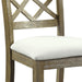 Karsen Beige Linen & Rustic Oak Finish Side Chair (Set of 2) - DTYStore