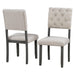 6-Piece Dining Table and Chair Set with Special-shaped Legs and Foam-covered Seat Backs&Cushions for Dining Room (Gary) - DTYStore