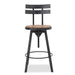 METAL CHAIR WITH WOODEN SEAT(set of 2) - DTYStore
