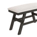 6-Piece Wood Counter Height Dining Table Set with Storage Shelf, Rustic Style, Kitchen Table Set with Bench and 4 Chairs - DTYStore