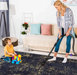 DTY Signature 2'6''x10' Runner, Washable Rug, Low-Pile, Non-Slip, Non-Shedding, Foldable, Kid & Pet Friendly - Area Rugs for living room, bedroom, kitchen, dining room rug (Black/Gold, 2'6''x10') - DTYStore