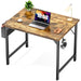 Modern Simple Style Wooden Work Office Desks with Storage,55 Inch,Brown - DTYStore