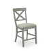 Beautiful Gray Cushioned Seats Upholstered Chair Counter Height 2Pc Dining Pub Height Chairs Dining Room Wooden Furniture - DTYStore