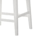 Sasha 17' White Counter Height Stool with Upholstered Seat - DTYStore