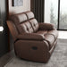 Genuine Leather Non-Power Reclining LVST-Brown - DTYStore