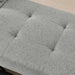 Convertible Sleeper Sofa Chair Adjustable Backrest Recliner with Pullout Sofa Bed with Wheels, Modern Linen Fabric for Living Room for Tight Spaces, Grey - DTYStore