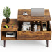 Lift Top Coffee Storage Wood Tables with Hidden Compartment Small Dining Desk for Home Living Room Office - DTYStore