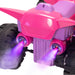 Kids Ride-on ATV, 6V Battery Powered Electric Quad Car with Music, LED Lights and Spray Device, 4 Wheeled Ride-on Toy for Toddlers Age 3-5, Rose Red - DTYStore