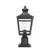 Large Outdoor Post Lights Lamp Post Light Fixture, 18inch Waterproof Aluminum Post Lamp with Clear Glass, Fence Post Deck Lighting for Garden, Patio, Pathway - DTYStore