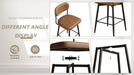 360 ° Rotating Bar Chair Bar Stool bar stools set of 2 piece set with leather cushions and iron brackets, suitable for various places such as home kitchens, restaurants, offices, etc. - DTYStore