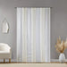 2pk Poly Printed Curtain Panel with Tufted Stripe White/Taupe 2-PK 50x84' Default -DTYStore