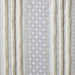 2pk Poly Printed Curtain Panel with Tufted Stripe White/Taupe 2-PK 50x95' Default -DTYStore