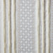 2pk Poly Printed Curtain Panel with Tufted Stripe White/Taupe 2-PK 50x95' - DTY Store