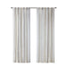 2pk Poly Printed Curtain Panel with Tufted Stripe White/Taupe 2-PK 50x95' Curtains, searchfilter_Window, Window, Window Shades| DTY Store